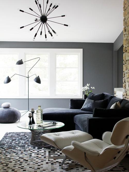 Lámpara de Serge Mouille en el salón