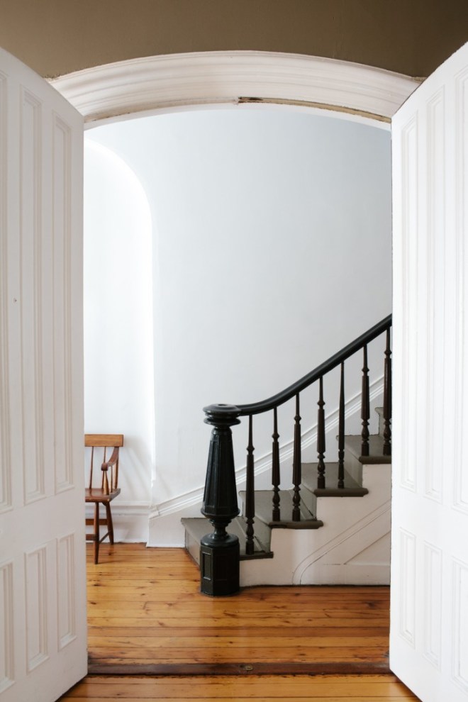 Precioso arranque de escalera.