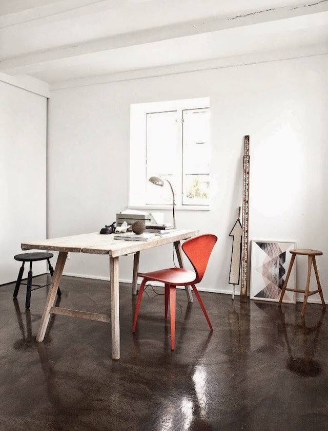 La mínima expresión de una zona de trabajo.