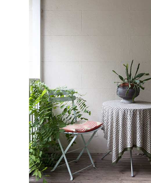 Rincón de la terraza.