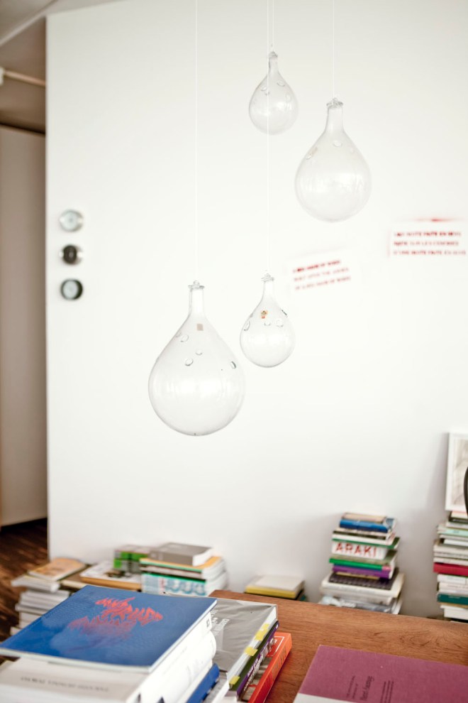 Lámparas como gotas de agua.