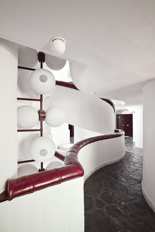 Distribuidor en uno de los pisos.